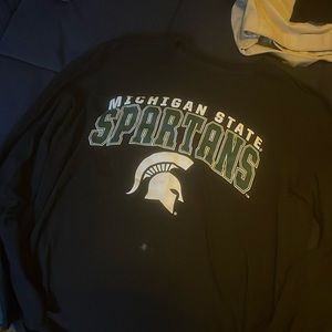 Michigan State. Black Long-Sleeve T.
